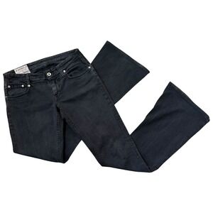 Dondup Made in‎ Italy Washed Black Bootcut Flare Jeans Size 28 High-End Denim